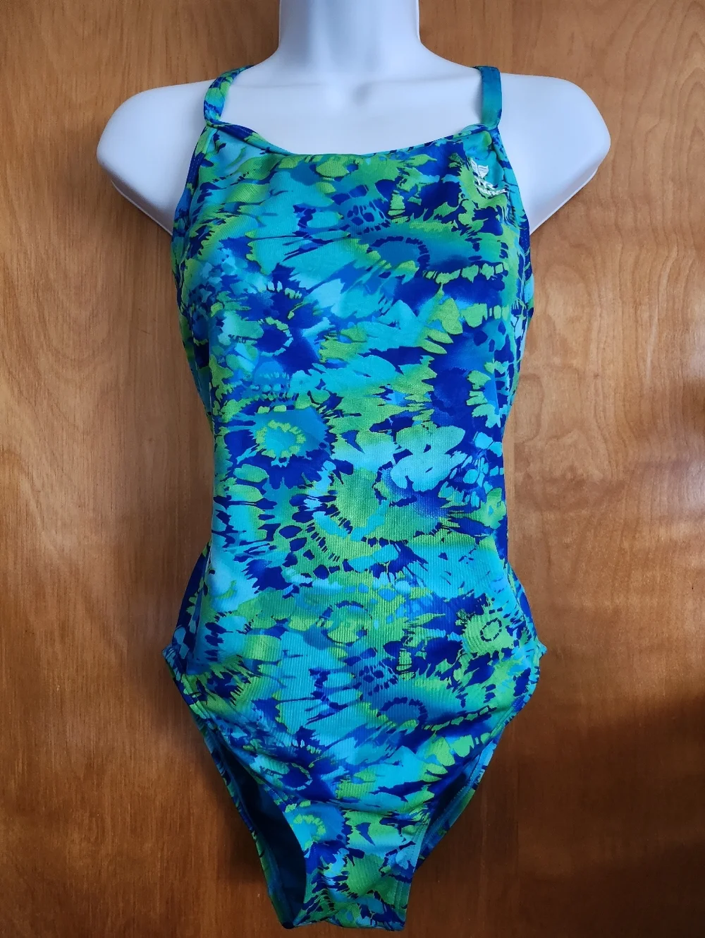 TYR Snug Compressed Fit Floral Tie-Dye One-Piece Swimsuit Size 38 - Picture 2 of 11